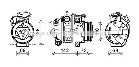 AVA QUALITY COOLING Kompresors, Gaisa kond. sistēma BWK452